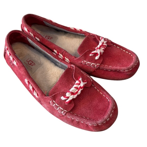 UGG 'Genoa' Slipper, Red, Size 8 - Picture 1 of 8